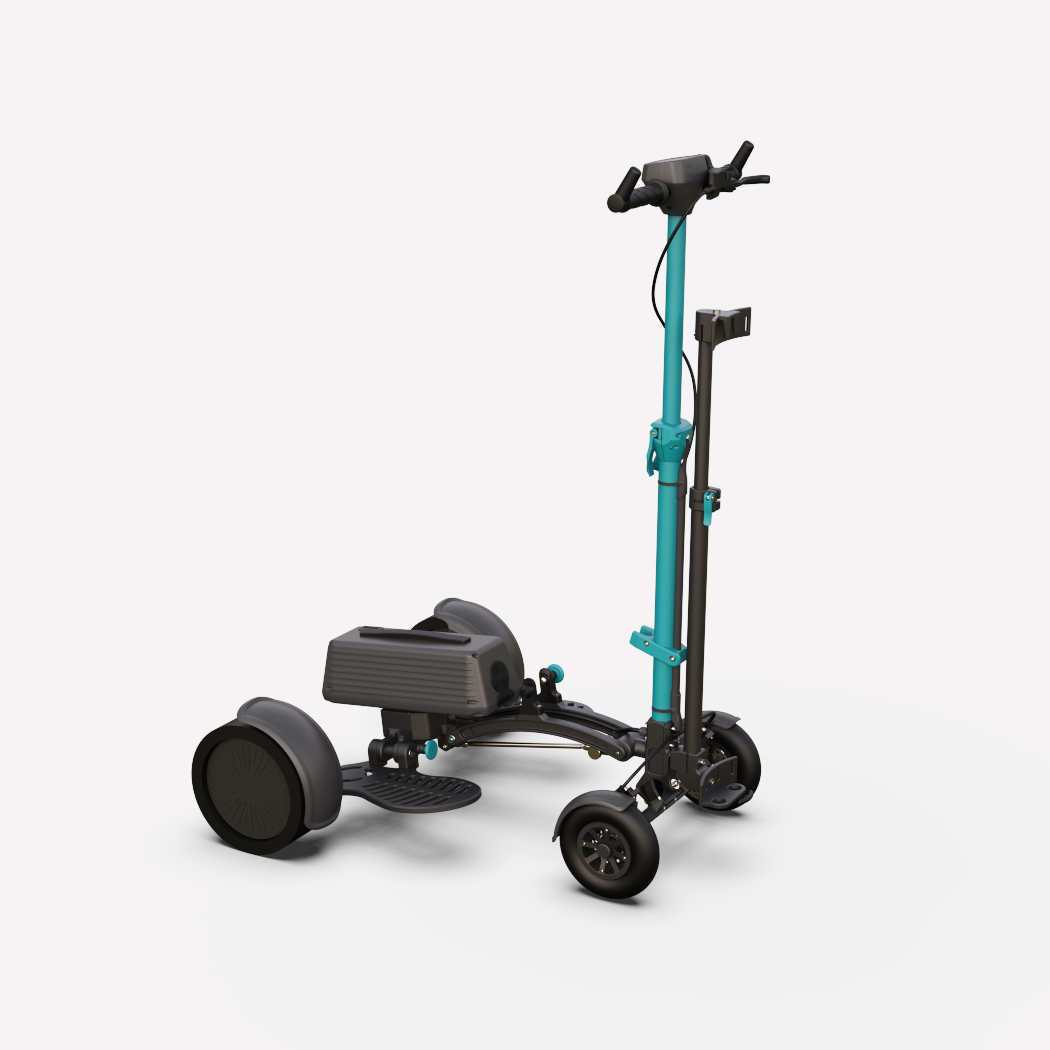 izecc – Single-Ride-On Golf Trolley - ANTHRACITE TURQUOISE