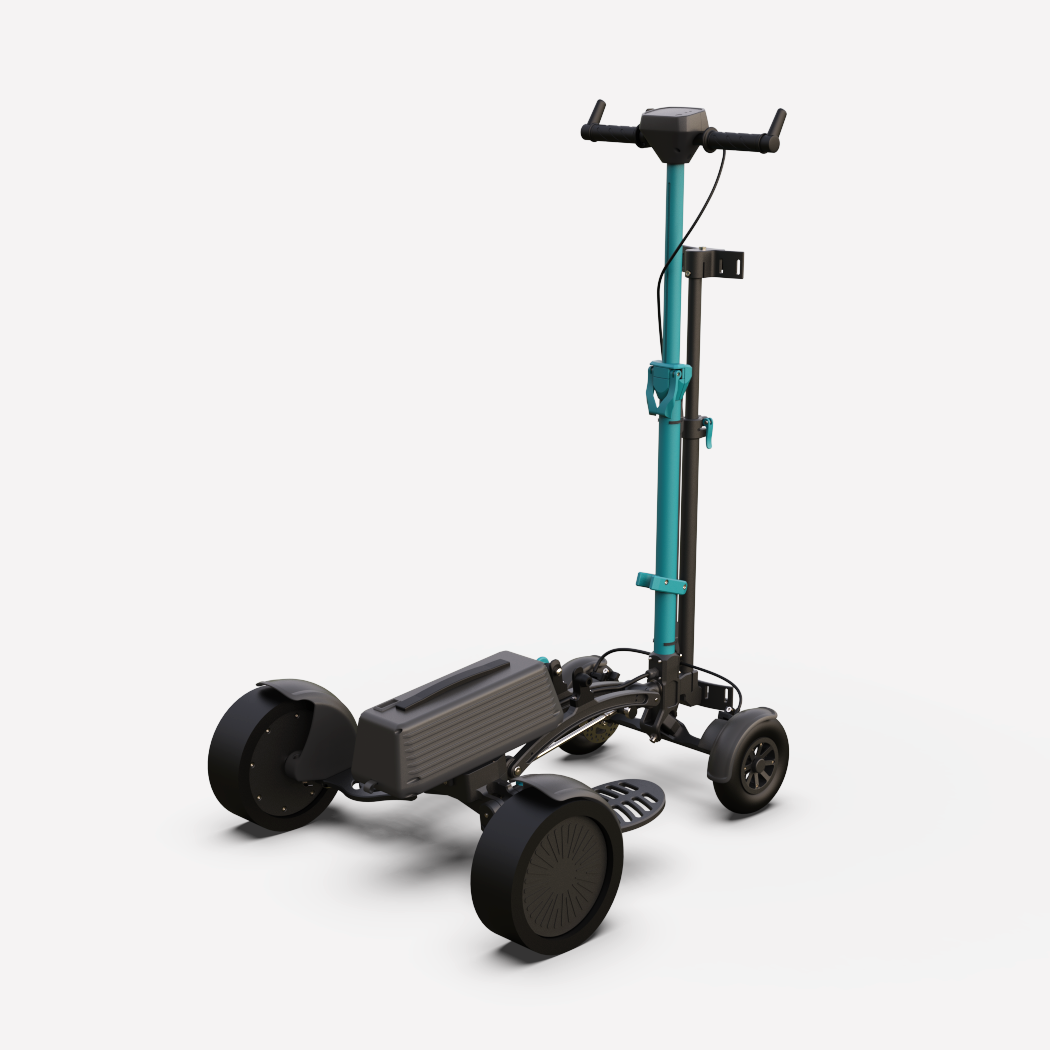 izecc – Single-Ride-On Golf Trolley - ANTHRACITE TURQUOISE