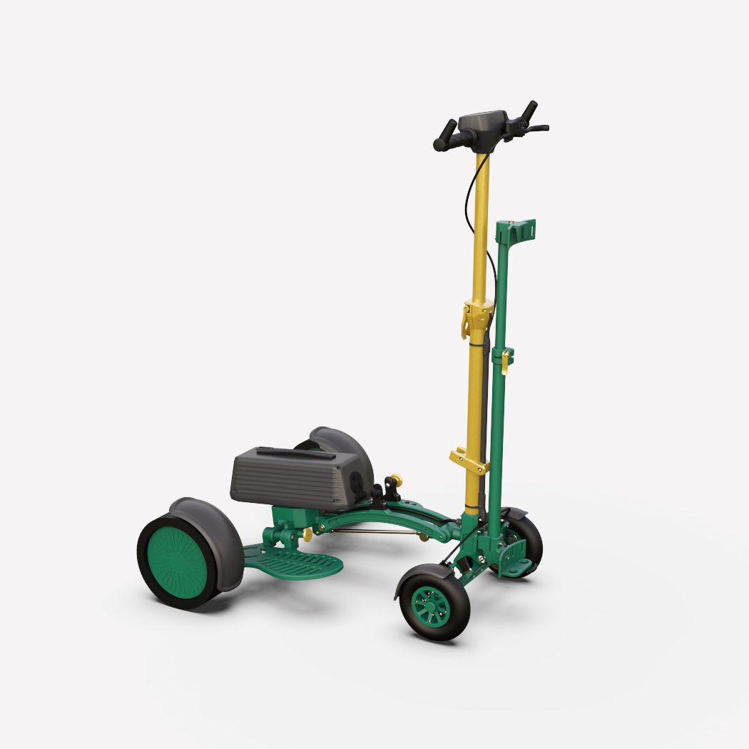 izecc – Single-Ride-On Golf Trolley - GREEN GOLD