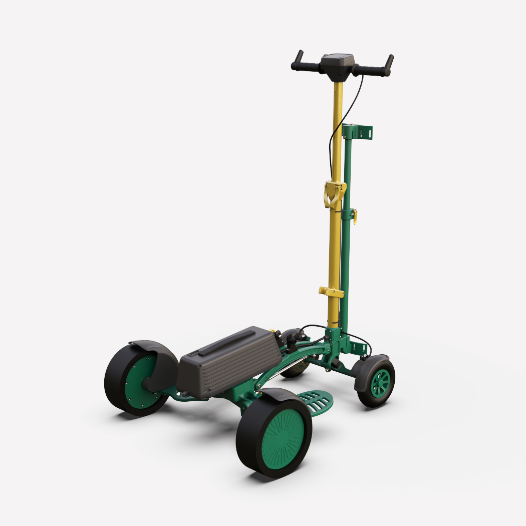 izecc – Single-Ride-On Golf Trolley - GREEN GOLD