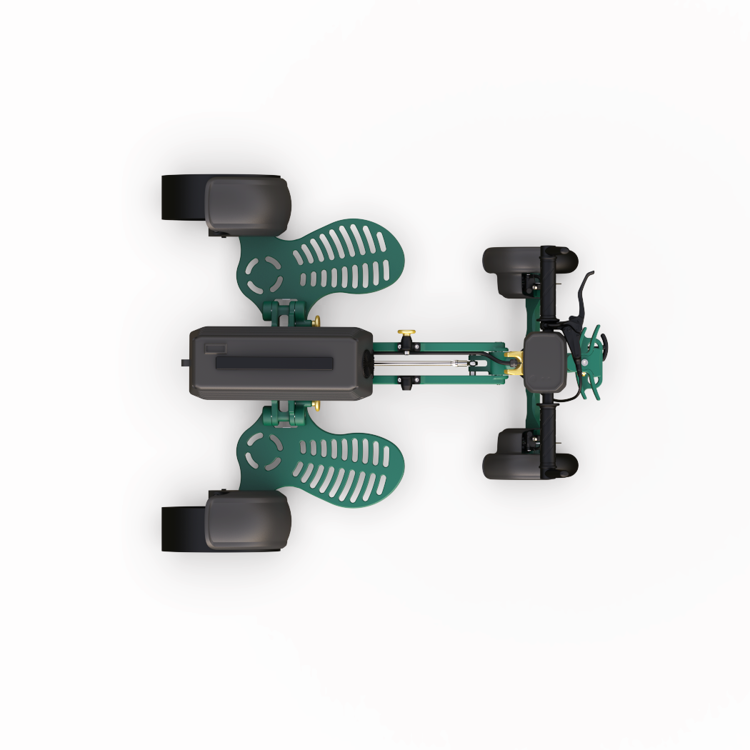 izecc – Single-Ride-On Golf Trolley - GREEN GOLD